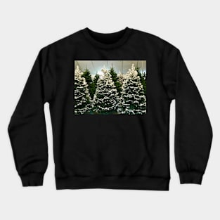 Christmas Trees with Fake Snow Crewneck Sweatshirt